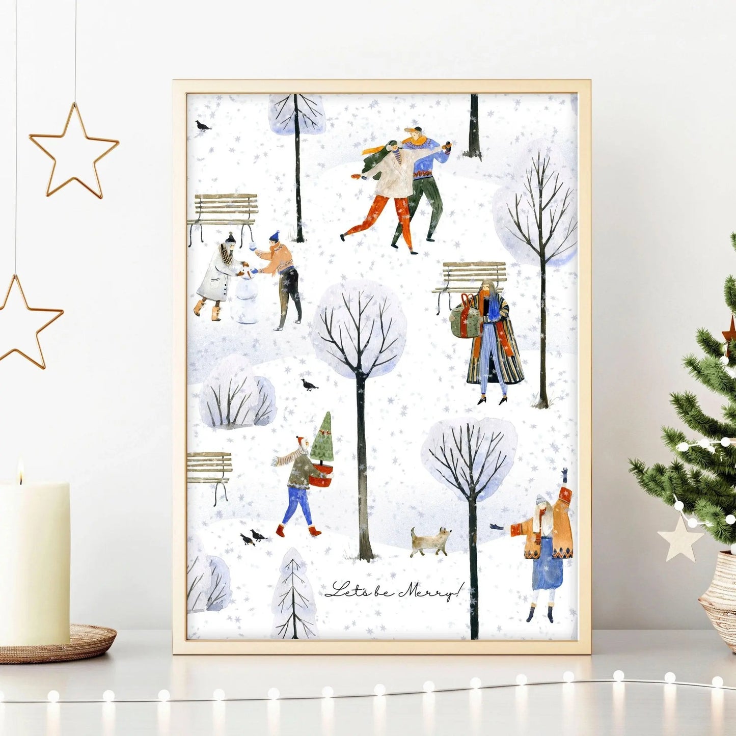 Christmas decorations wall art print About Wall Art