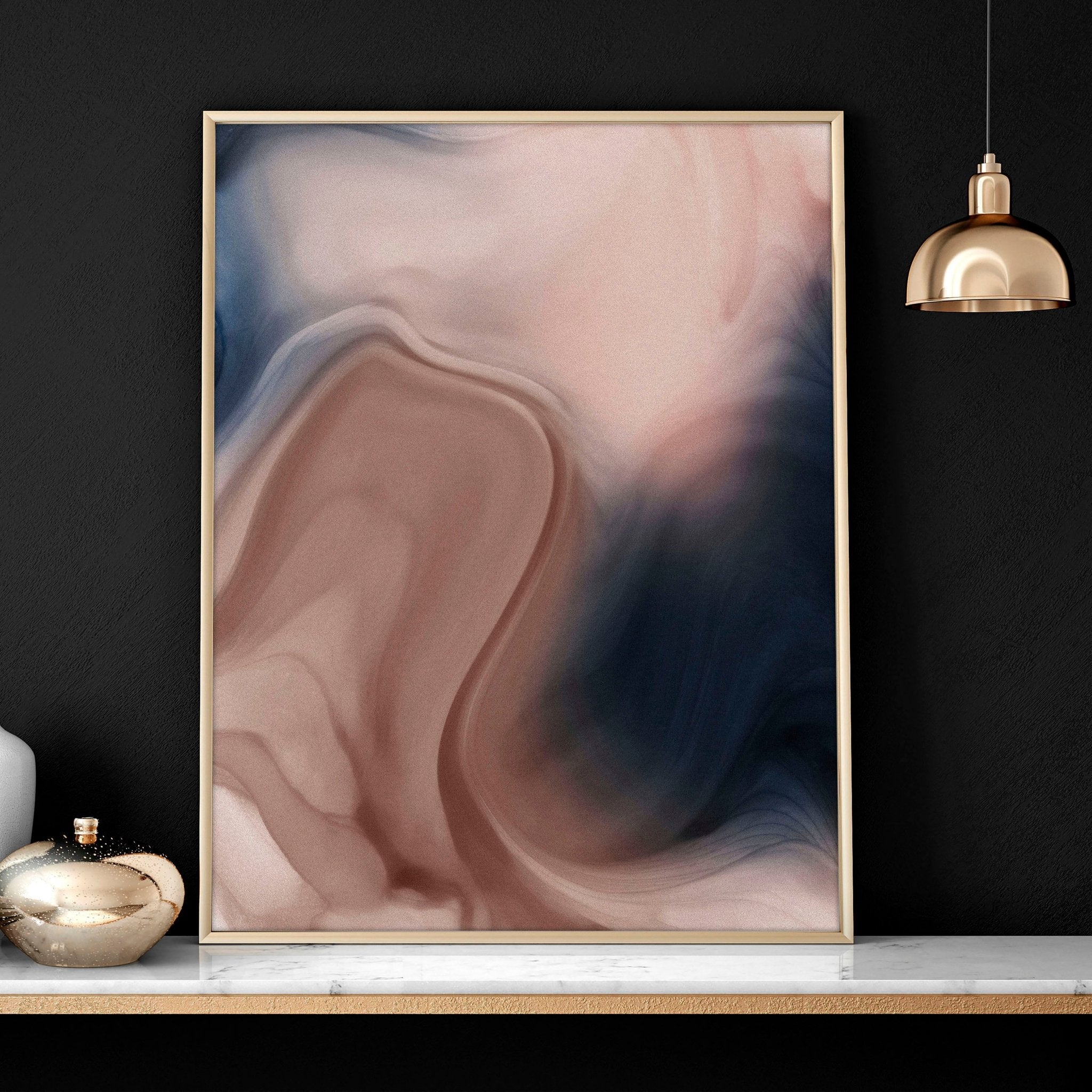 Contemporary wall art for living room | set of 3 framed wall art prints