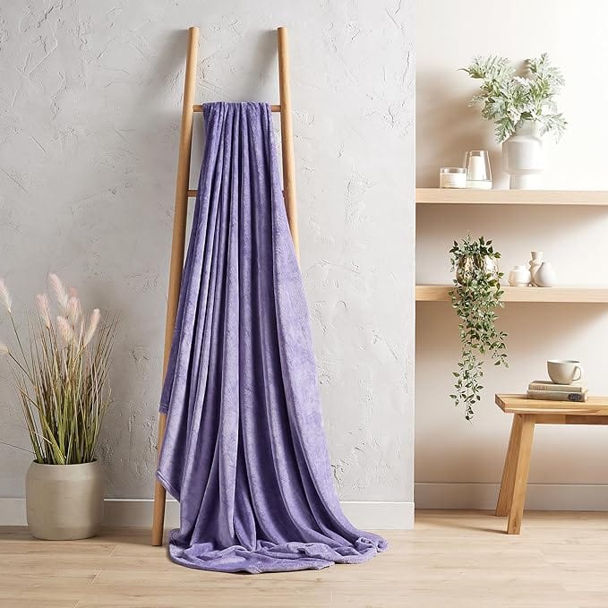 Flannel Ultra Soft Fleece Throw Blanket Super Warm Plush Lightweight All-Season Comfort for Bed Sofa Couch Chair Multiple Sizes and Colors by OLIVIA ROCCO