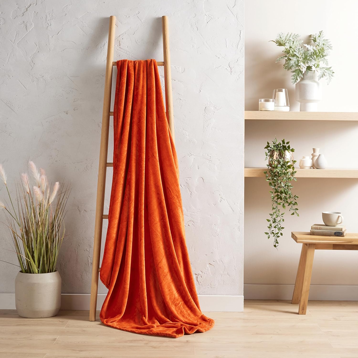 Flannel Ultra Soft Fleece Throw Blanket Super Warm Plush Lightweight All-Season Comfort for Bed Sofa Couch Chair Multiple Sizes and Colors by OLIVIA ROCCO
