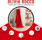 Flannel Ultra Soft Fleece Throw Blanket Super Warm Plush Lightweight All-Season Comfort for Bed Sofa Couch Chair Multiple Sizes and Colors by OLIVIA ROCCO