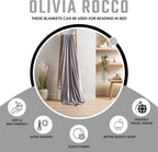 Flannel Ultra Soft Fleece Throw Blanket Super Warm Plush Lightweight All-Season Comfort for Bed Sofa Couch Chair Multiple Sizes and Colors by OLIVIA ROCCO