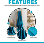 Flannel Ultra Soft Fleece Throw Blanket Super Warm Plush Lightweight All-Season Comfort for Bed Sofa Couch Chair Multiple Sizes and Colors by OLIVIA ROCCO