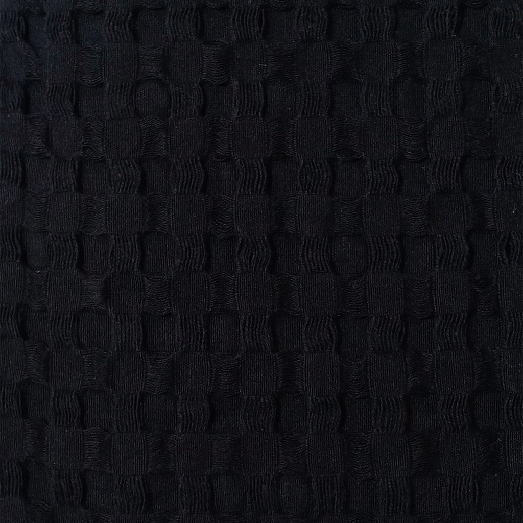 Florian Checked Throw Blanket Black Bedspread for Sofas Armchairs Sofa Settee Couch Beds & Couches by OLIVIA ROCCO