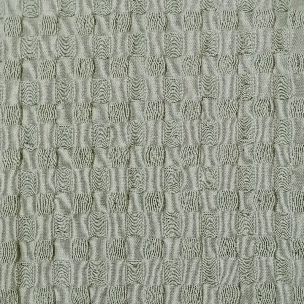 Florian Checked Throw Blanket Sage Green Bedspread for Sofas Armchairs Sofa Settee Couch Beds & Couches by OLIVIA ROCCO