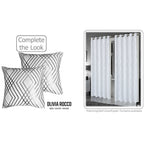 Geo Sparkle Cushion Covers 2 Pack Decorative Scatter Pillow Cases Geo White for Sofa Bed Chair Lounge by OLIVIA ROCCO