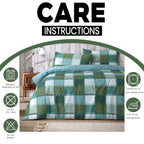 Glencoe Reversible Check Duvet Cover Set with Pillowcases Classic Polycotton Bedding Available in Single Double King Sizes by OLIVIA ROCCO