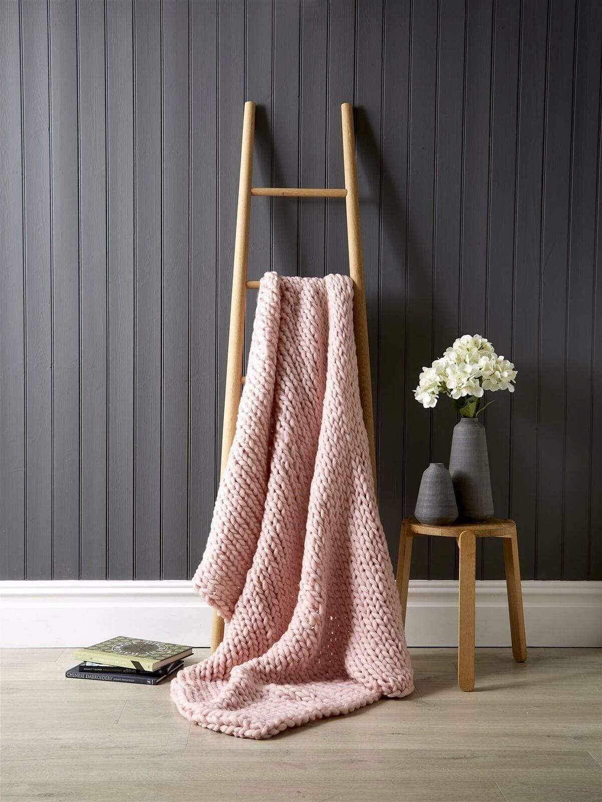 Handmade Chunky Cable Knit Throw Luxurious Oversized Super Soft Fleece Blanket for Sofa Bed Decor, Vibrant Bold Colors Cozy Stylish Home Gift by OLIVIA ROCCO