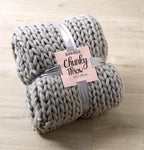 Handmade Chunky Cable Knit Throw Luxurious Oversized Super Soft Fleece Blanket for Sofa Bed Decor, Vibrant Bold Colors Cozy Stylish Home Gift by OLIVIA ROCCO