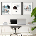 Landscape art | set of 3 wall art prints for office