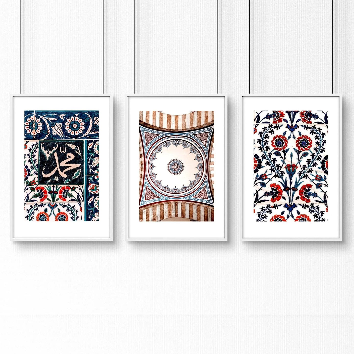 Islamic mosaic wall art | set of 3 pictures for hallway About Wall Art