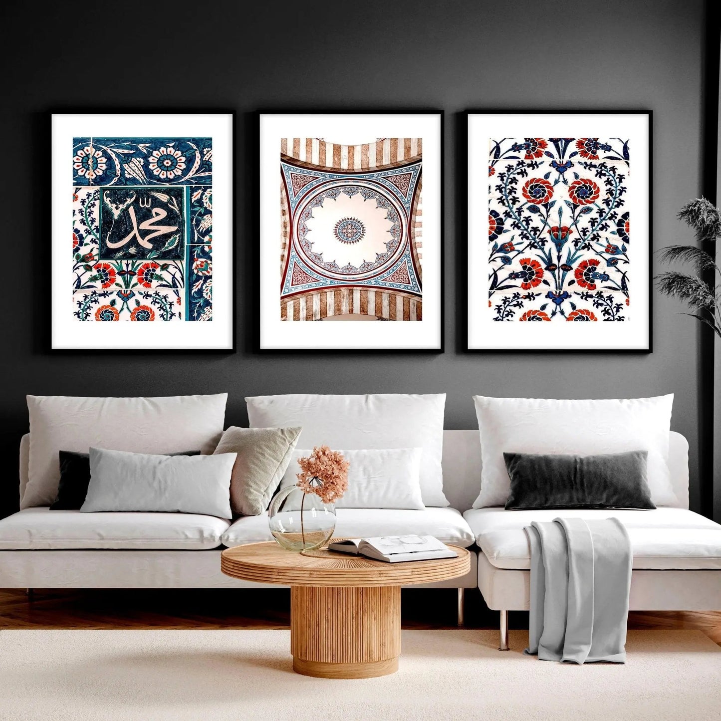Islamic mosaic wall art | set of 3 pictures for hallway About Wall Art