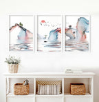 Japan print | set of 3 framed wall art prints