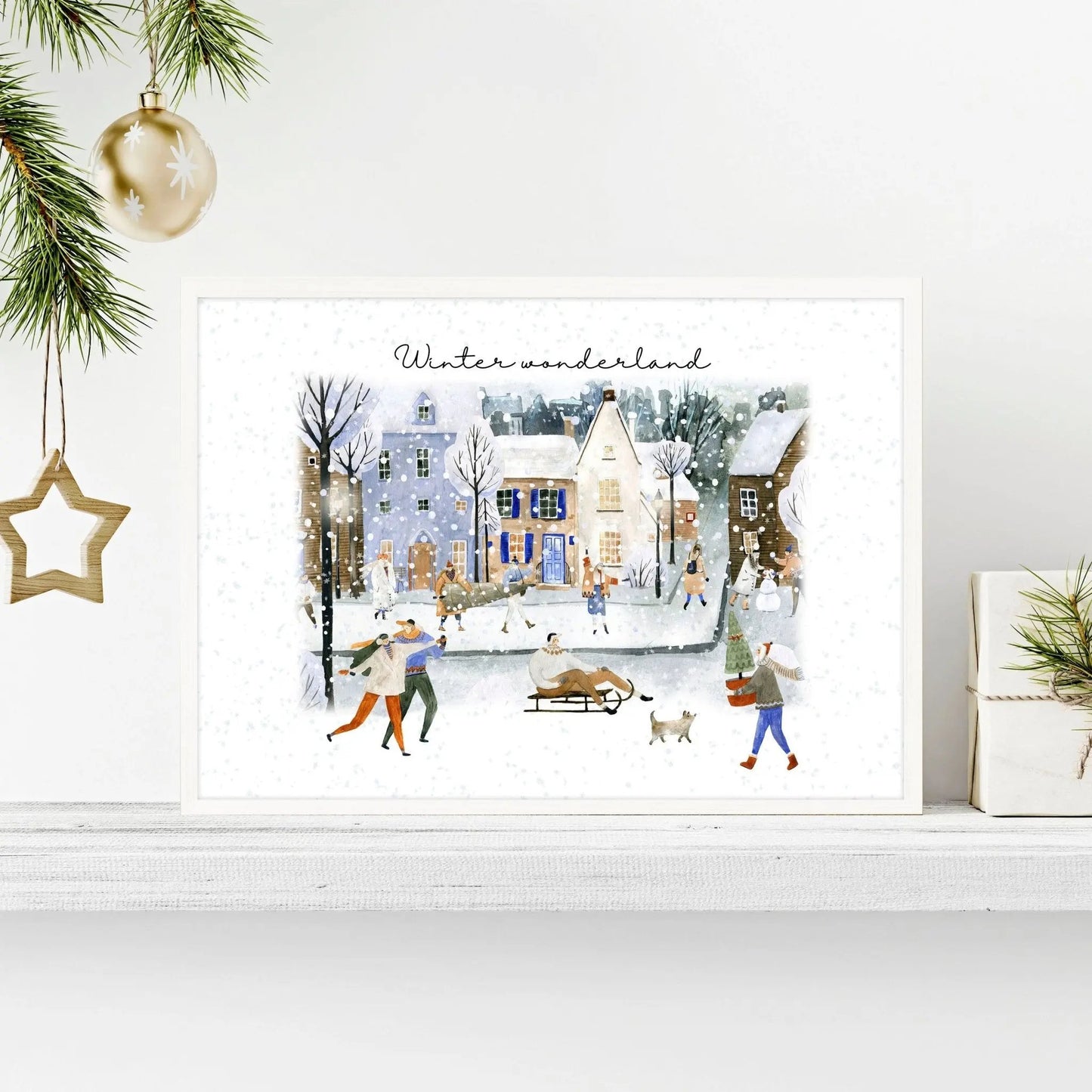 Christmas decoration wall art print About Wall Art