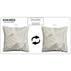 Leaf Sparkle 2 Pack Cushion Covers Leaf Natural Modern Decorative Throw Pillow Cases for Sofa or Bed by OLIVIA ROCCO