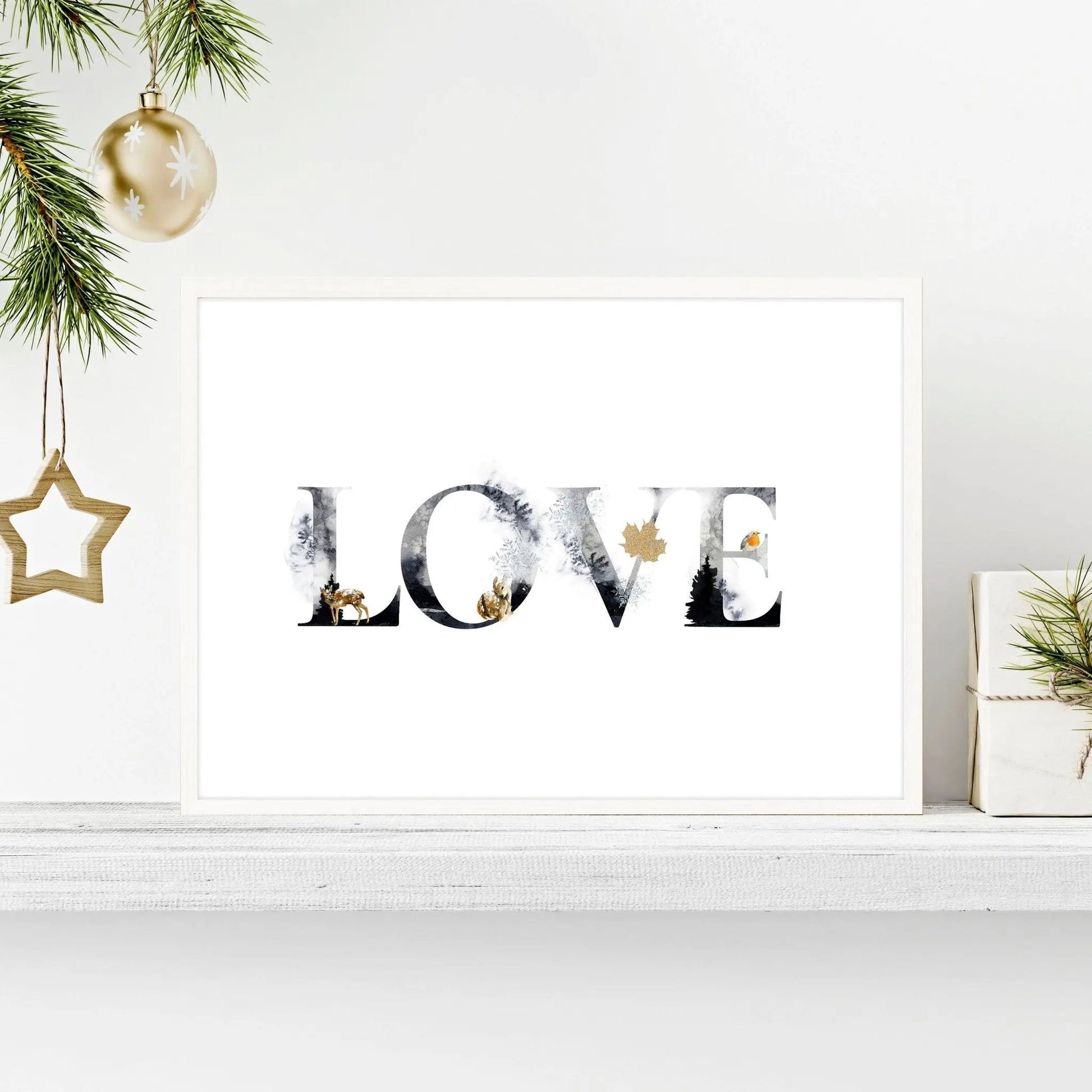 Love wall art for Christmas decor About Wall Art