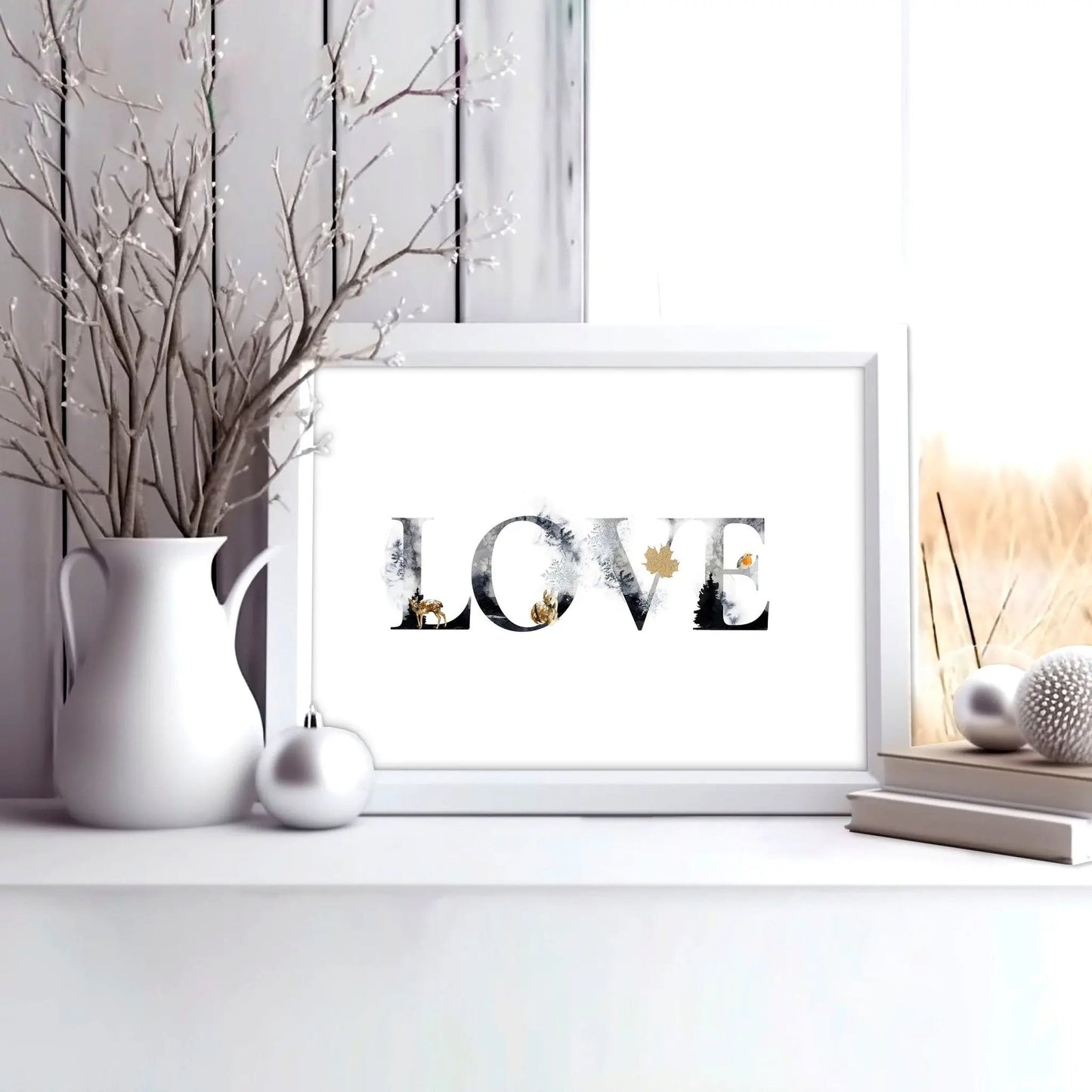 Love wall art for Christmas decor About Wall Art