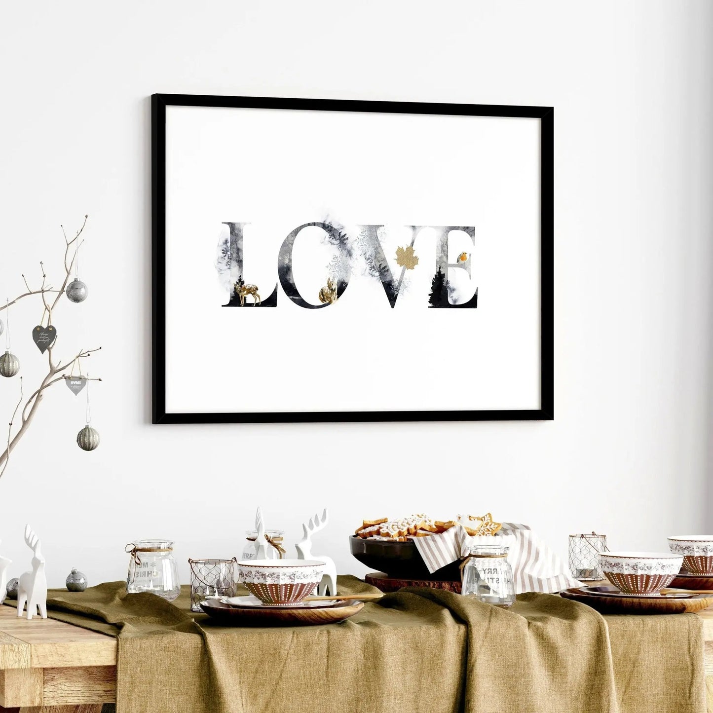 Love wall art for Christmas decor About Wall Art