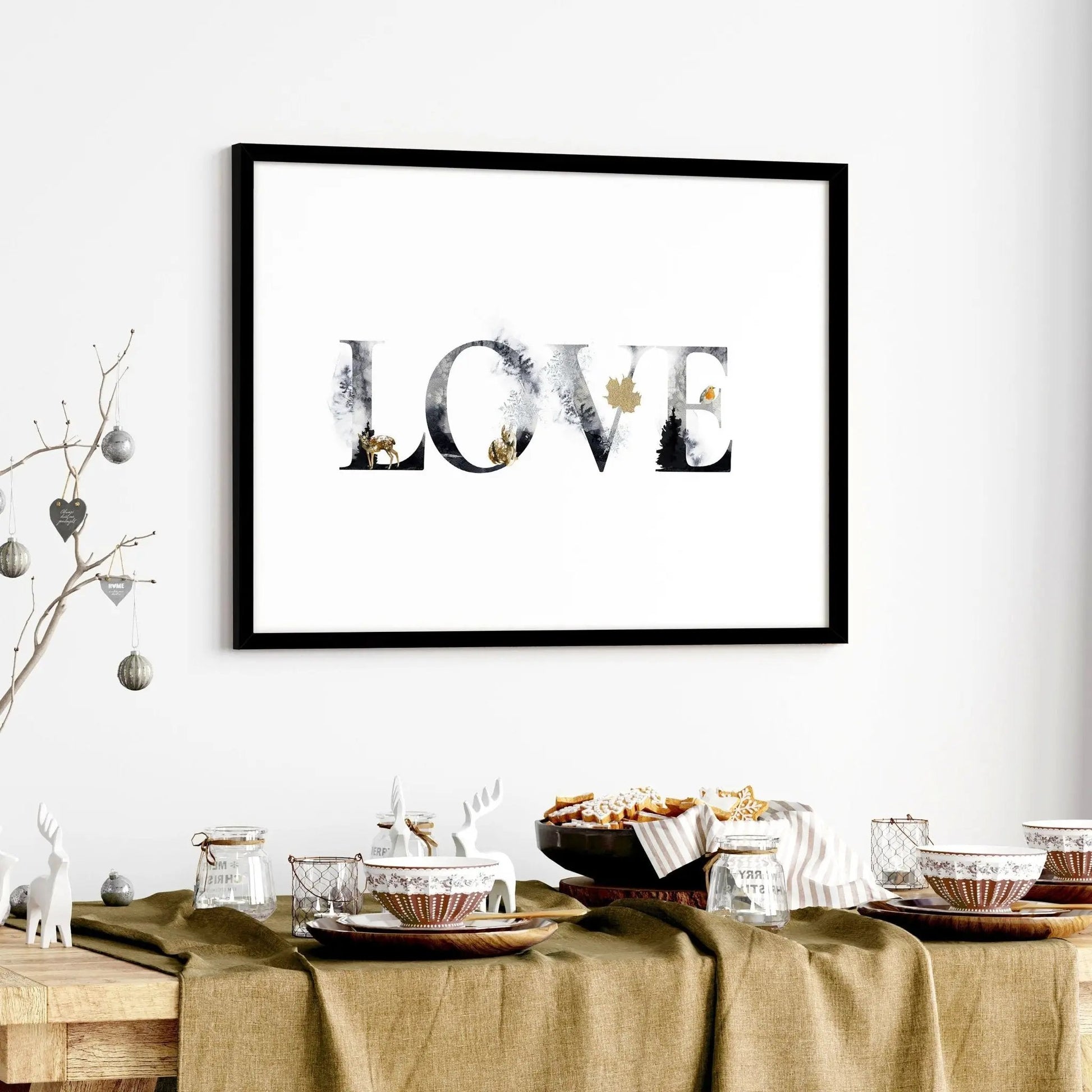 Love wall art for Christmas decor About Wall Art