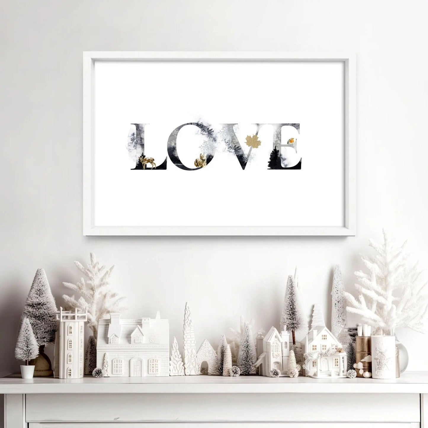 Love wall art for Christmas decor About Wall Art