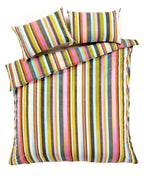 Maine Stripe Luxurious Cotton Rich Duvet Set with Elegant Striped Design in Single Double King Super King Sizes OEKO-TEX Certified by OLIVIA ROCCO