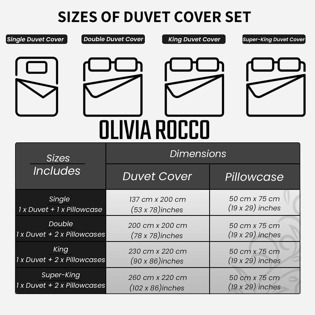 Marrakesh Grey Printed Duvet Cover Set Luxurious Easy Care Polyester Blend Bedding with Pillowcases for Master Bedroom Guest Rooms Dorms Durable and Comfortable by OLIVIA ROCCO