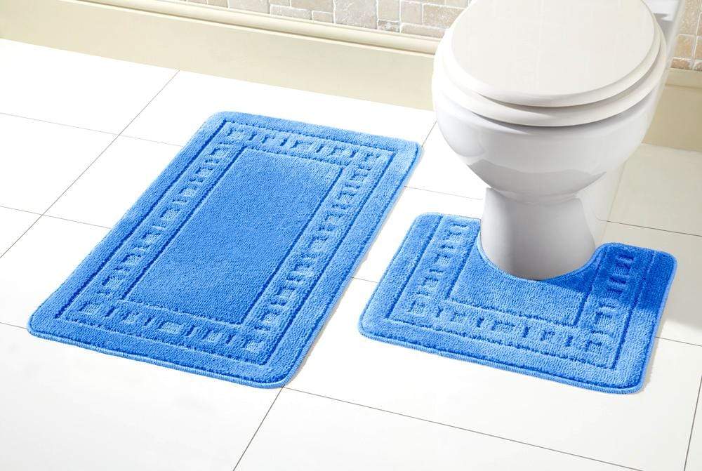 Miami Bath Mat Set Luxurious Ultra-Absorbent Non-Slip Bathroom Rugs with Multiple Color Options Perfect for Home Hotel or Guesthouse by OLIVIA ROCCO