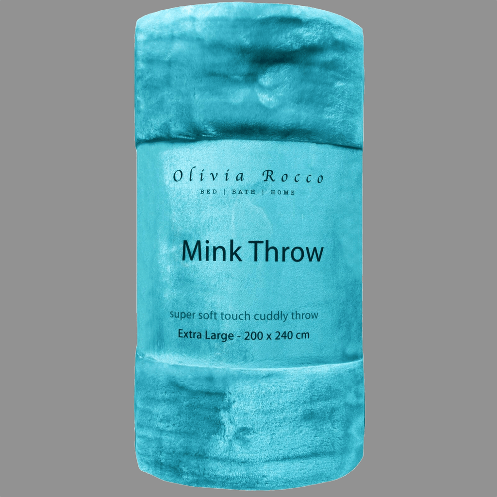 Mink Faux Fur Velvet Touch Extra Large Luxury Throw Blanket Soft Warm and Calming Colours for Bed & Sofa by OLIVIA ROCCO