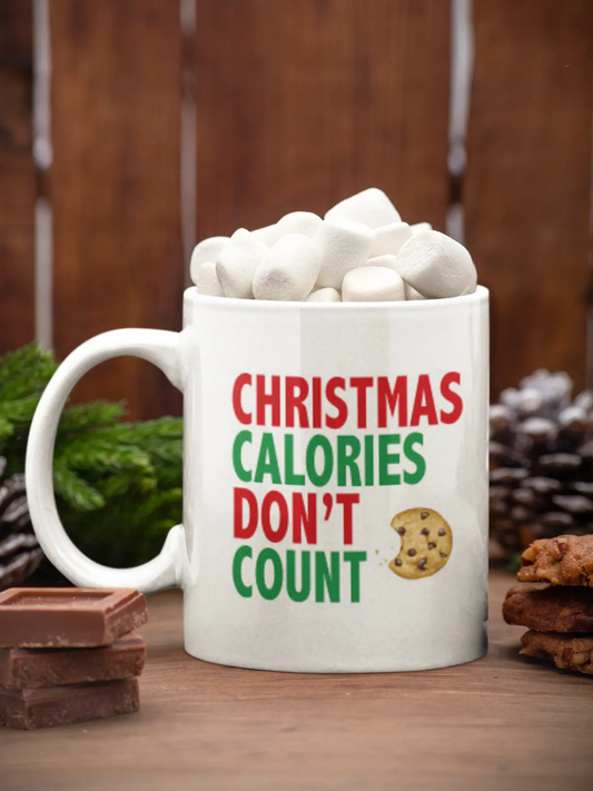 Christmas Calories Don't Count Christmas Ceramic Mug WinsterCreations™ Official Store
