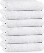 Multi-Pack Hotel Bath Sheets 500gsm Super Absorbent Quick Dry Soft Cotton Towels White Grey for B&Bs and Hospitals OLIVIA ROCCO