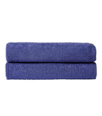 Pack of 2 Large Quick-Drying Lightweight Easycare Indus Valley Cotton Bath Sheets 80x140 cm for Home Travel Gym Holidays Multiple Colours by OLIVIA ROCCO