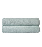 Pack of 2 Large Quick-Drying Lightweight Easycare Indus Valley Cotton Bath Sheets 80x140 cm for Home Travel Gym Holidays Multiple Colours by OLIVIA ROCCO
