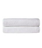 Pack of 2 Large Quick-Drying Lightweight Easycare Indus Valley Cotton Bath Sheets 80x140 cm for Home Travel Gym Holidays Multiple Colours by OLIVIA ROCCO