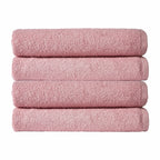 Pack of 4 Large Quick-Drying Lightweight Easycare Indus Valley Cotton Bath Sheets 80x140cm for Home Travel Gym Holidays Multiple Colours by OLIVIA ROCCO