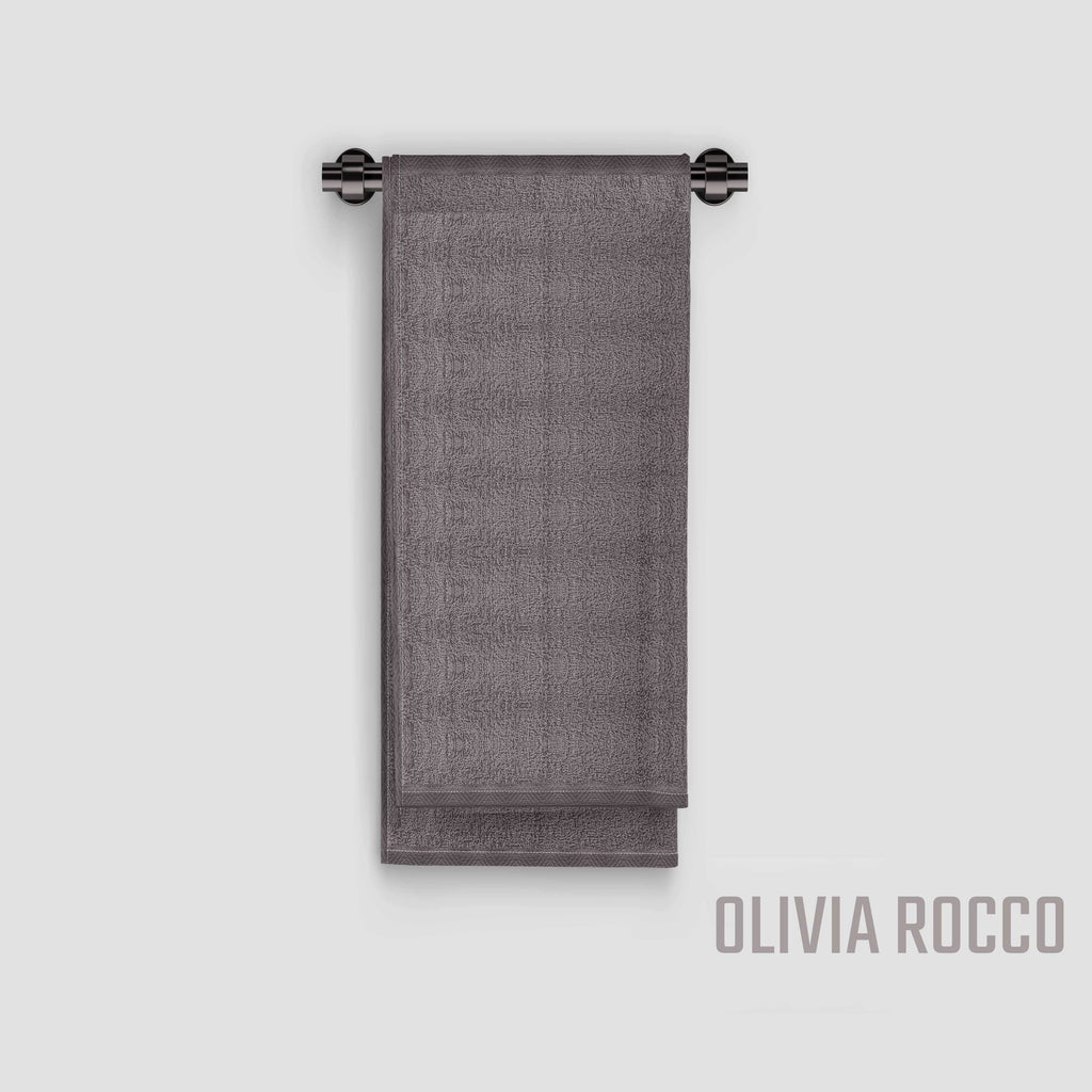 Pack of 4 Large Quick-Drying Lightweight Easycare Indus Valley Cotton Bath Sheets 80x140cm for Home Travel Gym Holidays Multiple Colours by OLIVIA ROCCO