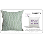 Paris Cushion Covers 2 Pack Modern Sage Green Decorative Square Scatter Cushions with Invisible Zipper for Sofa & Bed by OLIVIA ROCCO