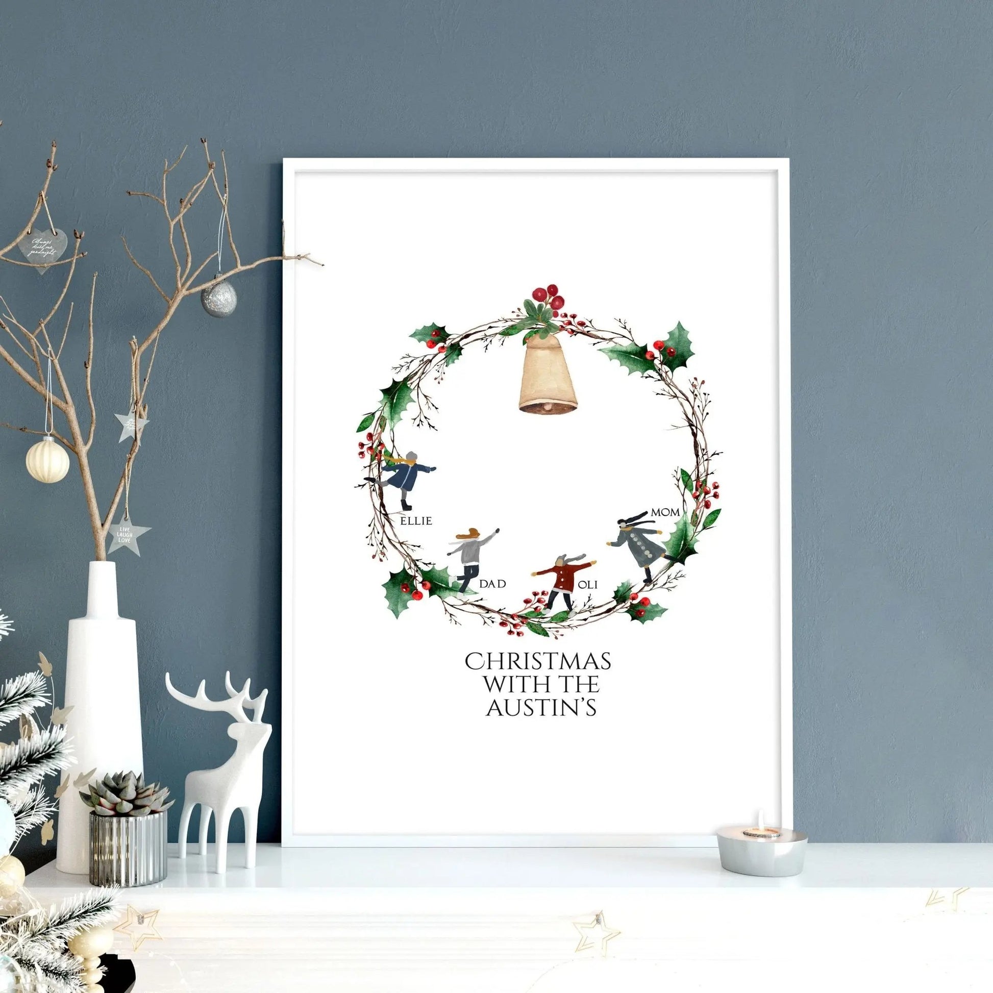 Personalized Christmas gifts for family | wall art print About Wall Art