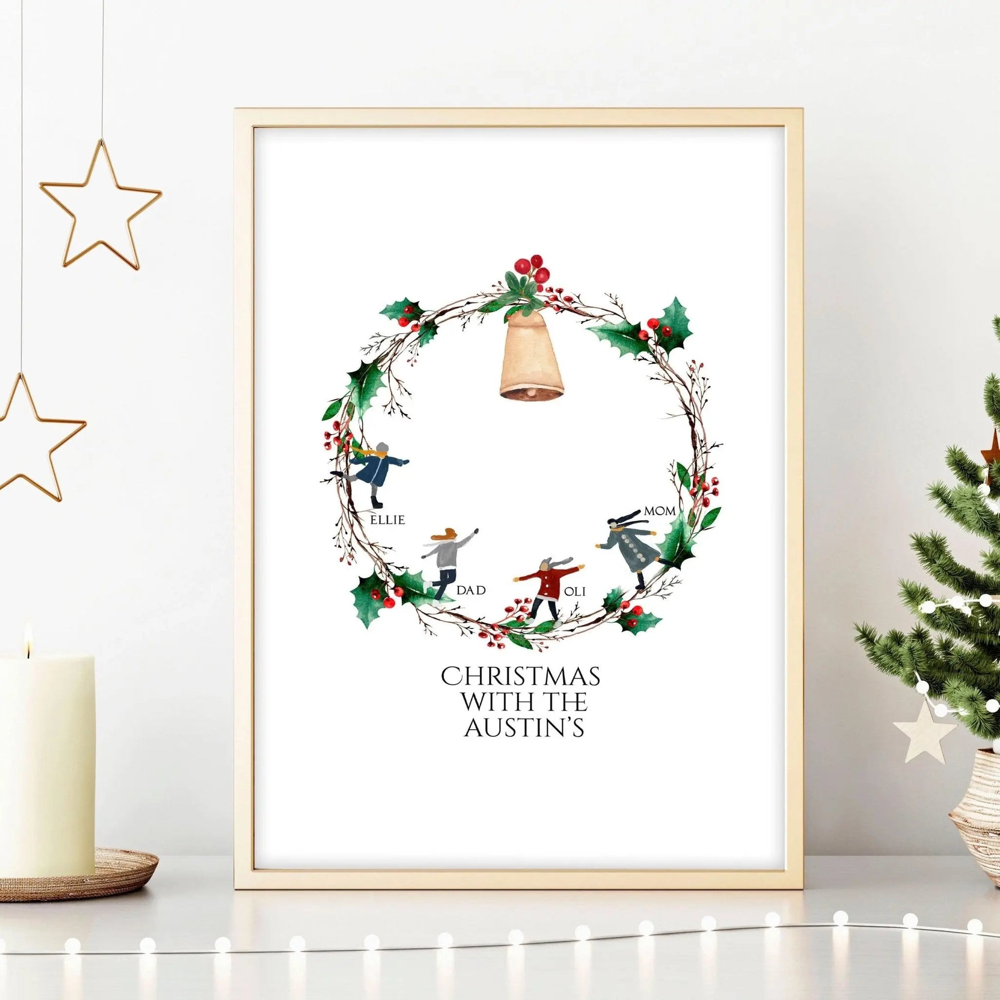 Personalized Christmas gifts for family | wall art print About Wall Art