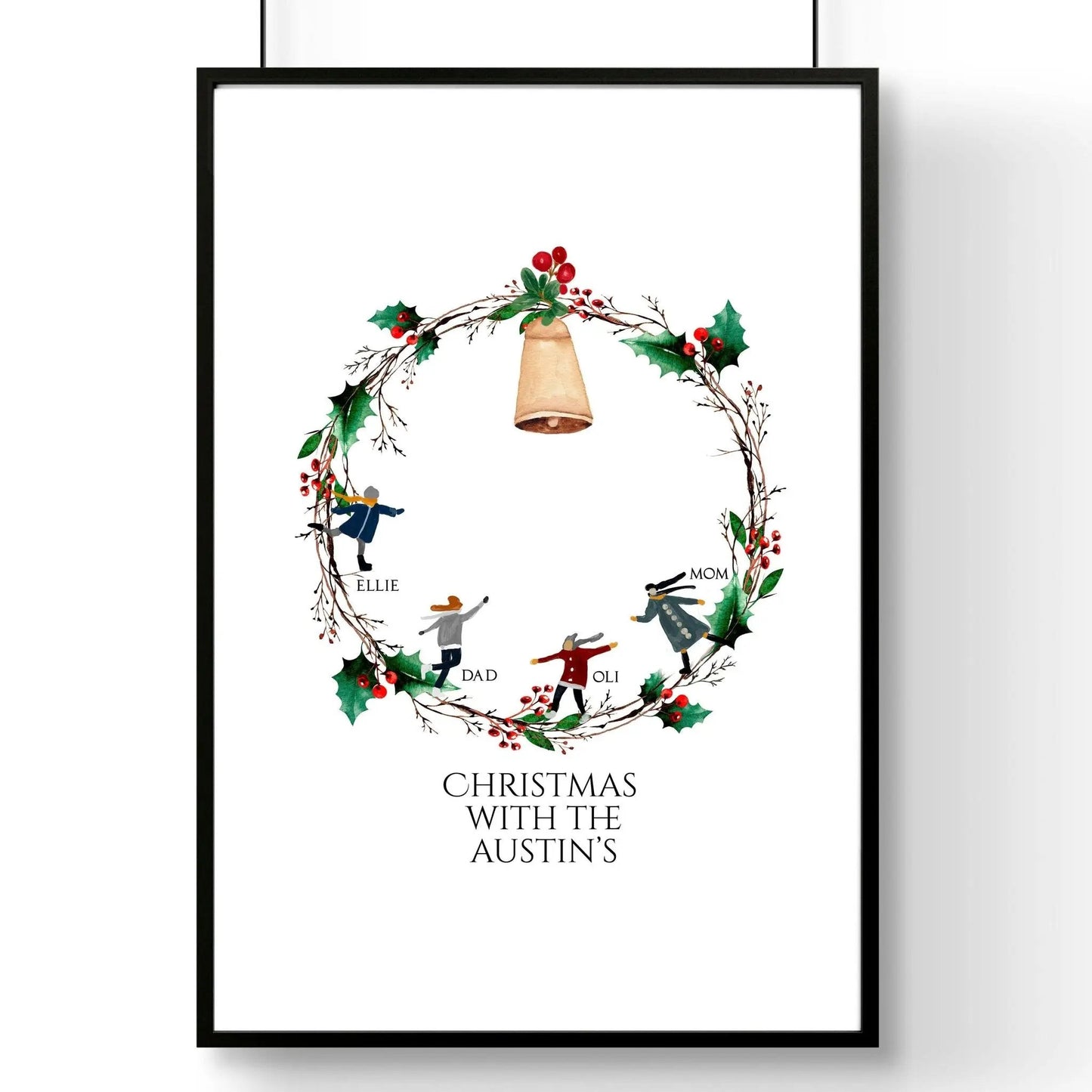 Personalized Christmas gifts for family | wall art print About Wall Art