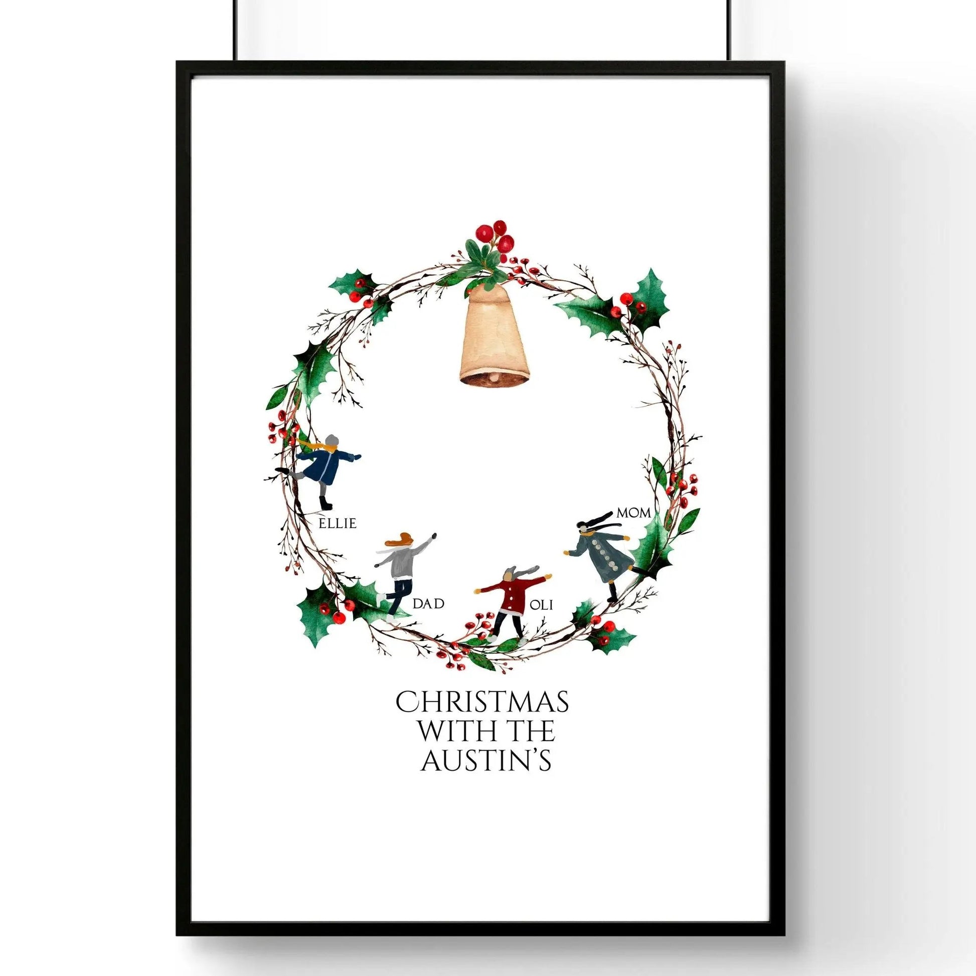Personalized Christmas gifts for family | wall art print About Wall Art