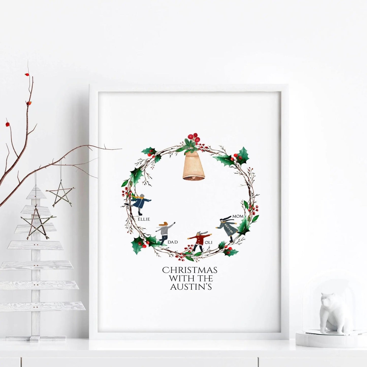 Personalized Christmas gifts for family | wall art print About Wall Art