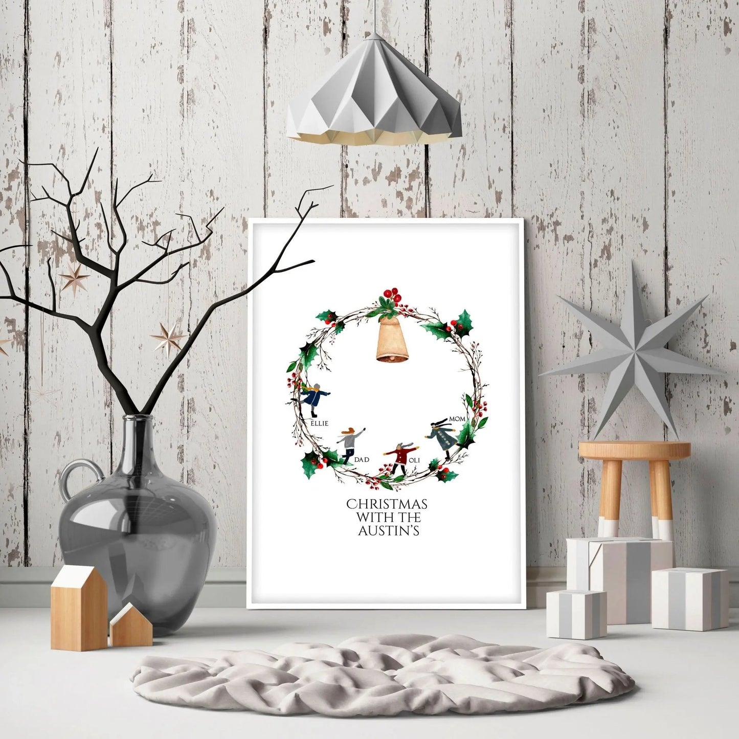 Personalized Christmas gifts for family | wall art print About Wall Art
