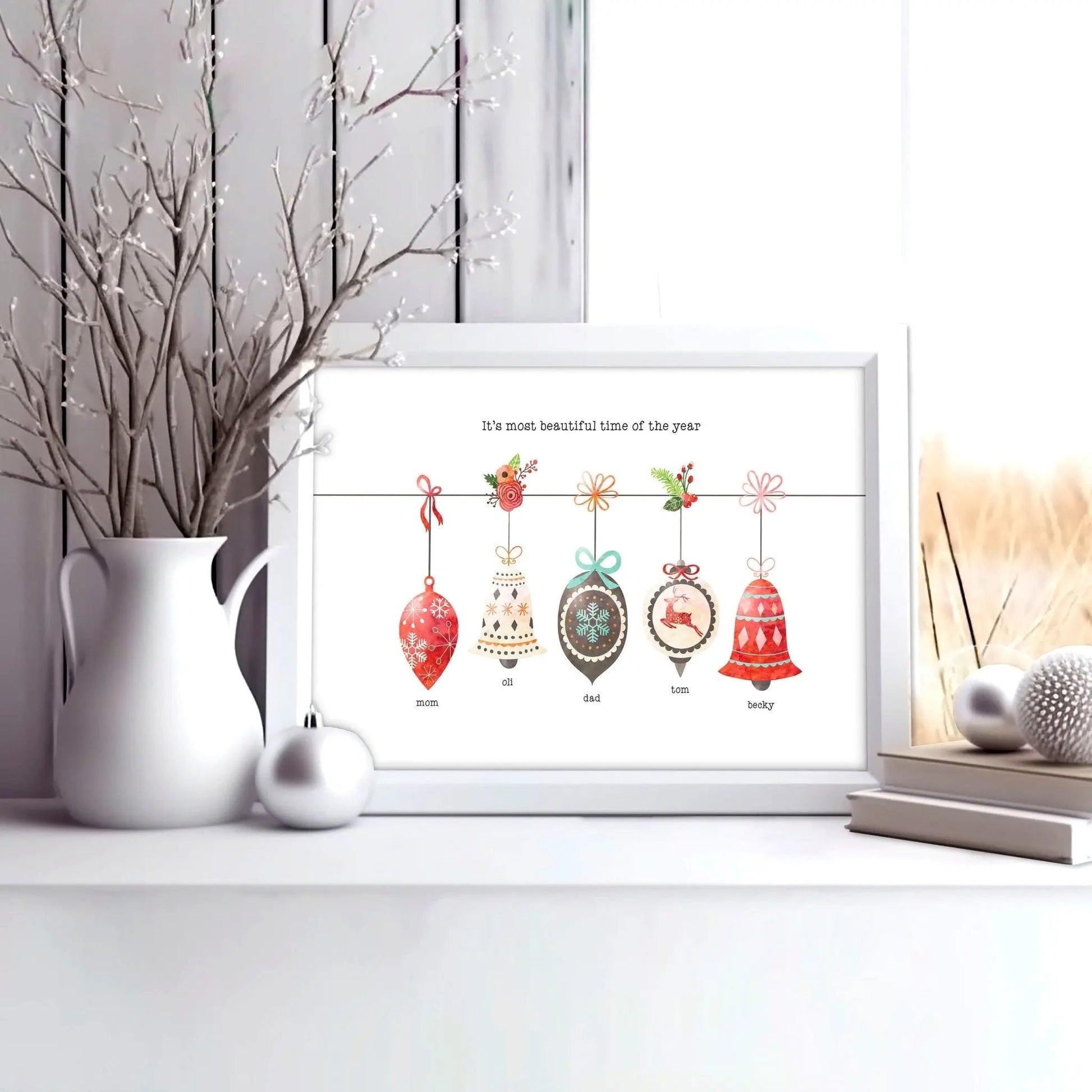 Custom family gifts for Christmas | wall art print About Wall Art