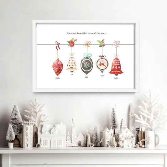 Custom family gifts for Christmas | wall art print About Wall Art