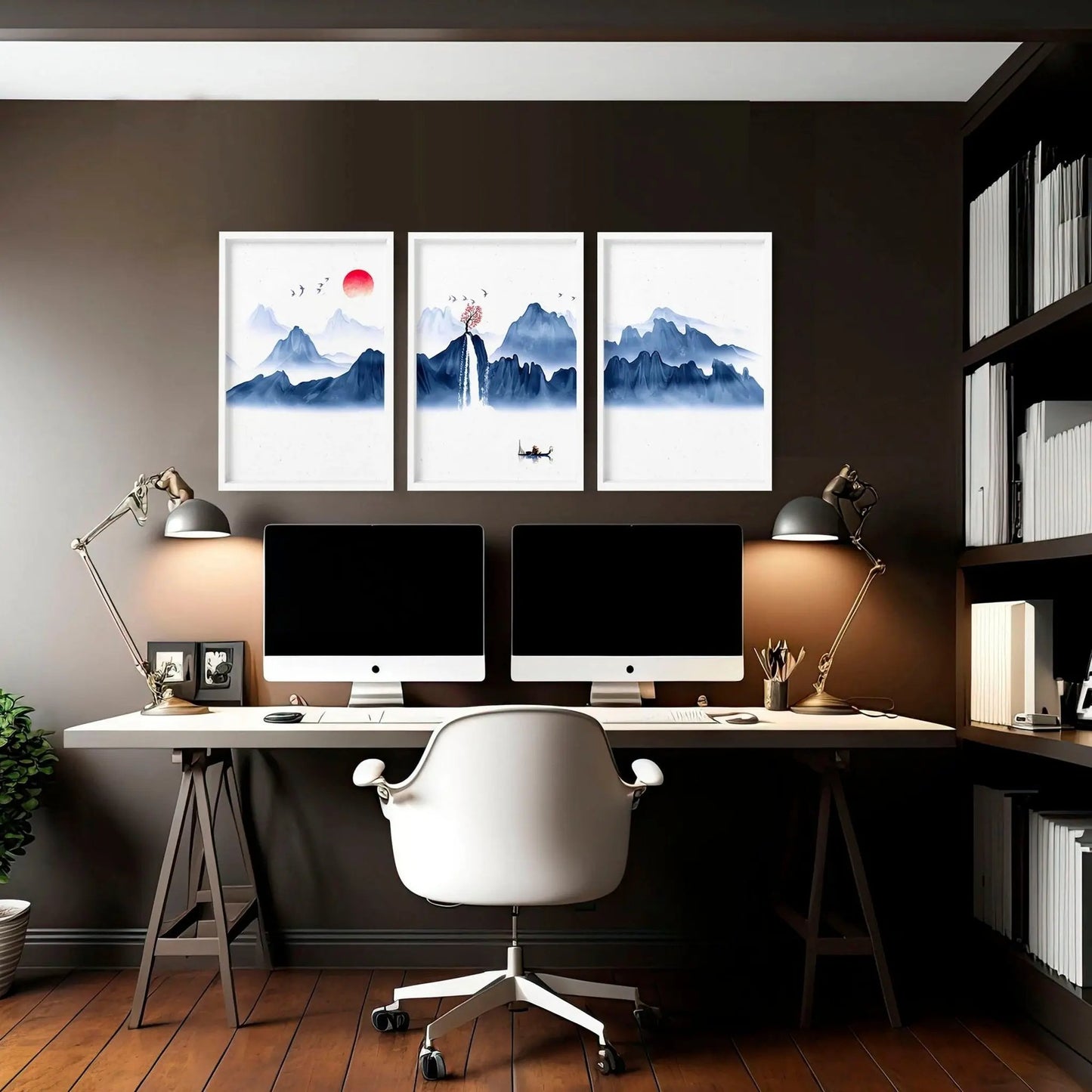Office wall pictures | set of 3 framed wall art About Wall Art