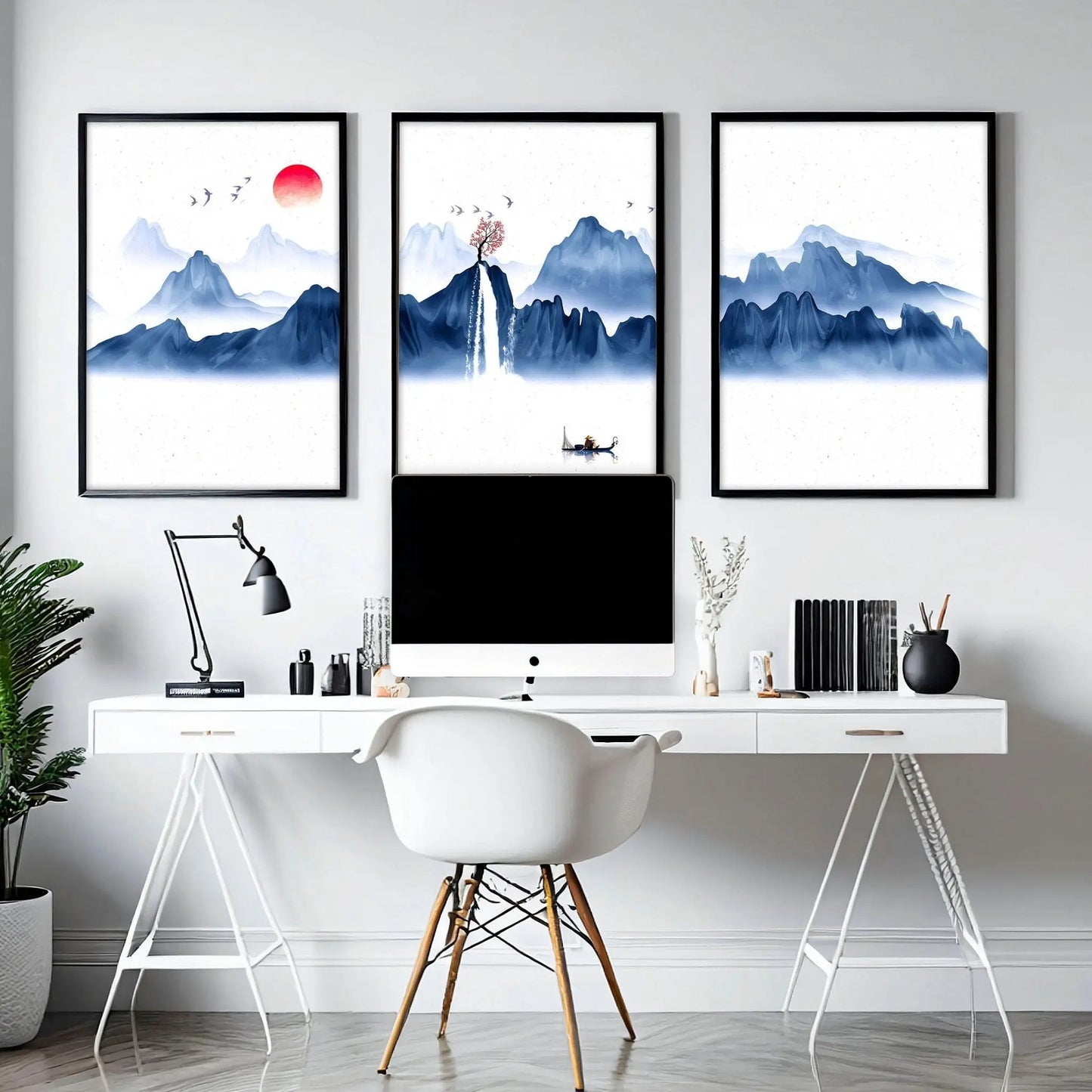 Office wall pictures | set of 3 framed wall art About Wall Art