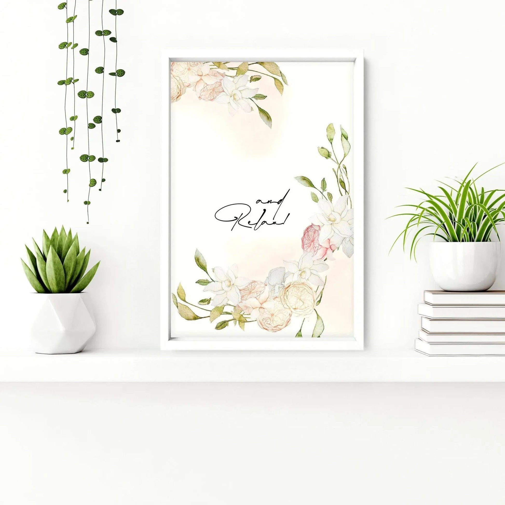 Bathroom art prints | Set of 2 Pink blooms wall art About Wall Art