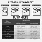Pintuck Natural Microfibre Duvet Cover Set with Pillowcases Soft Breathable Easy Care Bedding Set Quilt Cover by OLIVIA ROCCO
