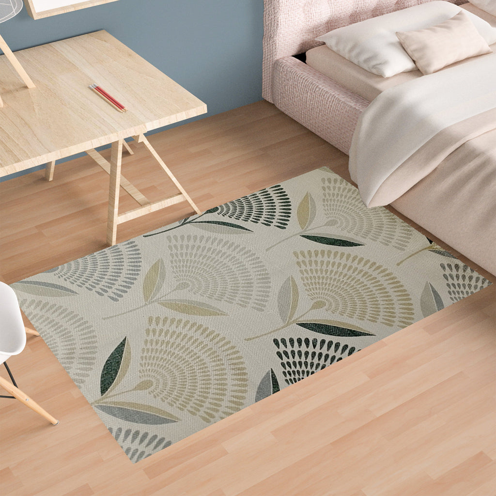 Printed Rug Linnea Design Modern Non-Slip Soft Durable Floor Rug for Living Room Bedroom Office by OLIVIA ROCCO