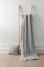 Regal Handwoven Pure Cotton Throw Blanket with Diamond Geometric Pattern Eco-Friendly Durable Bedspread Sofa Cover in Multiple Sizes by OLIVIA ROCCO